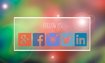 nejrůznější aplikace, následuj nás, Google, Facebook, instagram, cvrlikání, tisková reklama, google plus, médií, sociální, následovat