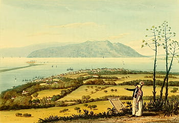 landscape, port, royal, jamaica, Ships, Port Royal, Jamaica, photos, hills, landscapes, port royal, public domain