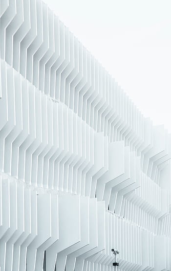 bílá fasáda budovy, architektura, budova, struktura, design, umění, modrý, nebe, v řadě, bílá barva, opakování