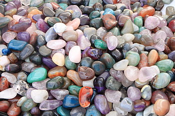 foto, beraneka warna, kerikil, batu permata, mineral geologi, mahal, koleksi, mineral, permata, alami, berharga