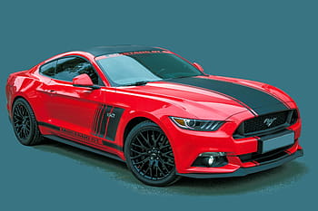 red, black, ford mustang coupe, ford, mustang gt, sports car, supercar, automotive, exempt and edited, shiny, gloss