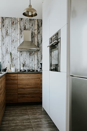 interior, kontemporer, dekorasi, elegan, memasak, bergaya, dapur, berkelas, Modern