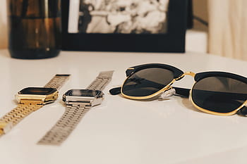 sunglasses, watches, time, style, accessory, fashion, design, summer, glasses, retro, vintage