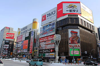 無題、 市、 ショッピング、 モール、 冬、 建物、 ショップ、 カラフル、 雪、 美しい、 朝
