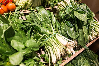 negozio di alimentari, mazzo, pak choi, verde, verdure, verdura, cibo, freschezza, pomodoro, biologico, mangiare sano