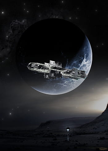 stazione spaziale grigia, fantascienza, copertina, inoltrare, futuristico, navicella spaziale, fotomontaggio, sci fi, avventura, spazio, galleggiante