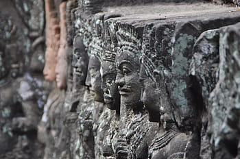 Angkor, Hinduism, Faces, Temple, Complex, temple complex, history, sculpture, historically, khmer, asia