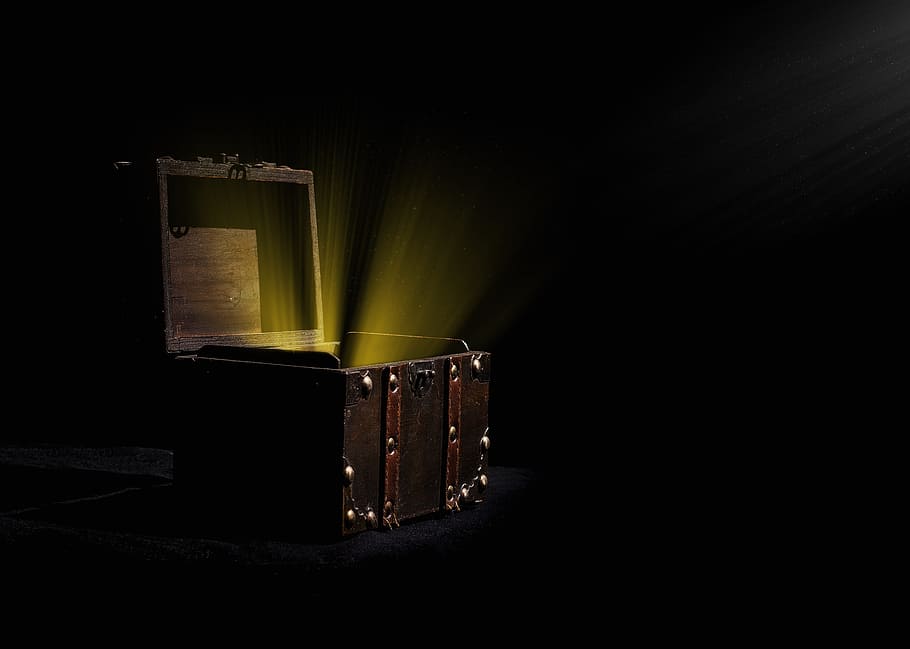 fotografie, hnědý, dřevěný, Truhla s pokladem, analog, umění, box, hruď, koncert, temný, uvnitř