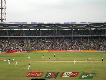 hraní, kriket, m., stadion chinnaswamy, lidé, m. stadion chinnaswamy, bangalore, Indie, fotky, m. chinnaswamy, veřejná doména