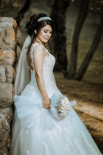 bridal, portrait, woman, wedding, dress, girl, young, people, white, marriage, celebration
