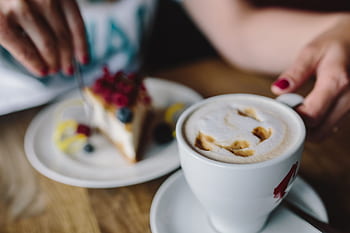 café, queijo, frutas, bolo, hora, tarde, delicioso, sobremesa, torta, cheesecake, gostoso
