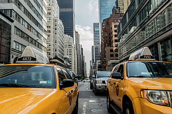 mobil, jalan, bangunan, taksi, lalu lintas, new york, street, nyc, new york city, pusat kota, amerika serikat