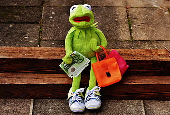 shopping-kermit-money-euro-royalty-free-