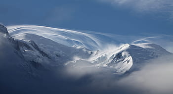 zasněžené hory, sníh, Příroda, panoramatický, zimní, ledu chamonix mont-blanc