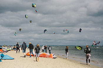 olahraga air, Air, olahraga, pantai, orang-orang, laut, musim panas, liburan, peselancar, aktivitas, lanskap air