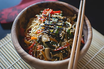 Chino, colorido, comida, fideos, cocina, palillos, cultura del este asiático, asia, culturas, cocina asiática, cocina china
