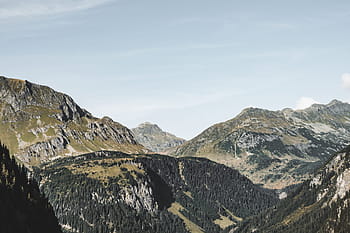 grande, montañas, naturaleza austríaca, puro, austriaco, naturaleza, austria, bosque, verde, panorama, paisaje