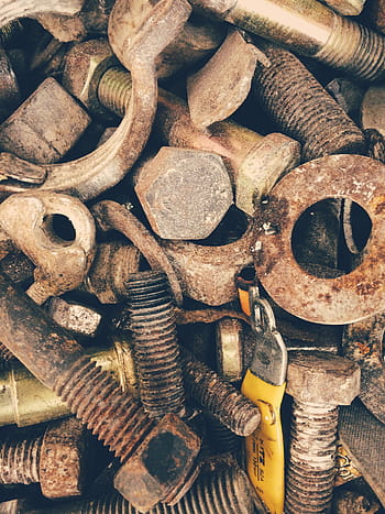 rusty nuts bolts, Rusty, Nuts Bolts, bolts, nuts, business, screw, steel, metal, old, equipment