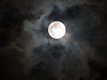 Mondlicht, Mond, gruslig, wolkig, Nacht-, bewölkte Nacht, Astronomie, szenen, Himmel, Schönheit in der Natur