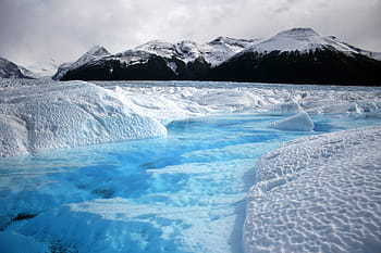 sníh, pokryté, pohoří, ledovec, Argentina, Patagonia, hory, krajina, led, Studený, mrazivý