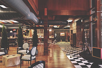 tabulek, židle, restaurace, založit, bar, interiér, design, Vánoce, strom