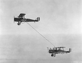 Due, nero, velivoli, cielo, autobus a due piani, aereo, aereo elica, john p judge, rifornimento aereo, bianco e nero, 1923