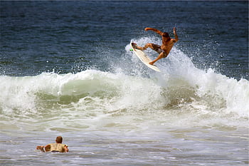 surfing, surfare, surfingbräda, vågor, stänk, hav, vatten, sommar