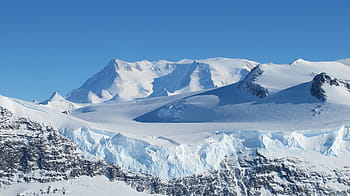 snowy, mountain, daytime, ellsworth mountain range, antarctica, snow, ice, landscape, south pole, polar, panorama