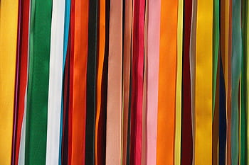 schwarz, Weiß, Grün, abstrakt, Malerei, Satin-, Bänder, farbig, Band, Satinbänder, farbige Bänder