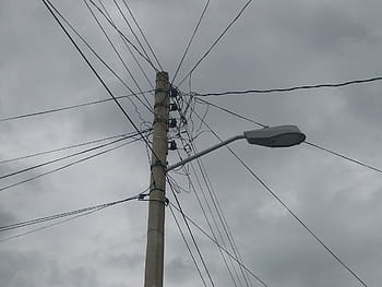 Pole, Lampe, Licht, Kabel, Elektrizität, Straße, elektrisch, Post, draussen, Laternenmast, Strassenlicht