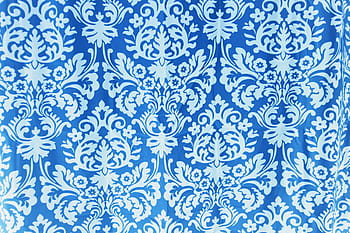 bianca, blu, tessile, struttura, fazzoletto di carta, modello, sfondi, vettore, motivo floreale, senza soluzione di continuità, decorazione
