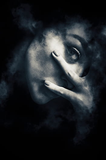 portrait, fantasy, fantasy portrait, woman, girl, young, beauty, model, dark gothic, horror, smoke