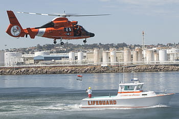 Coast Guard, Training, Mission, Exercise, coast guard training, ocean, rescue, helicopter, boat, lifeguard, los angeles