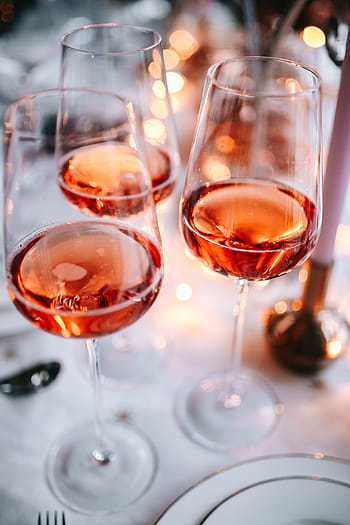 rosa, copa de vino, mesa de navidad, vino rosado, navidad, mesa, vacaciones, vajilla, decoraciones, vidrio, fiesta