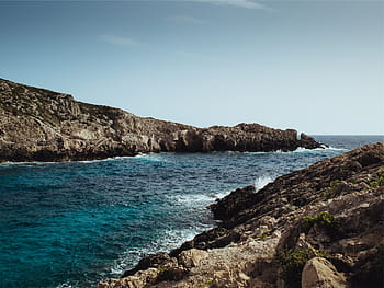 tělo, voda, skály, fotografie, moře, vln, pobřeží, oceán, rock - objekt, pláž, Příroda