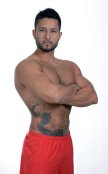 man, wearing, red, bottoms, sport, fitness, exercise, pilates, face man, body man, body