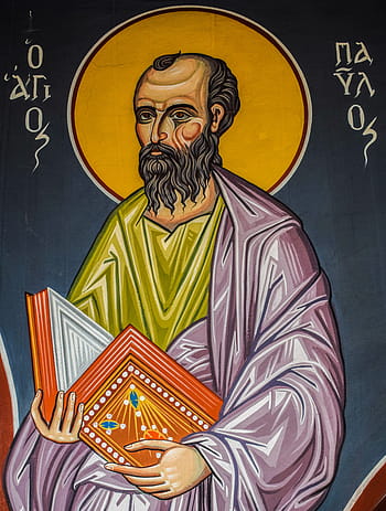 St Paul, Pavlos, ayios pavlos, saint, iconography, painting, orthodox, christianity, religion, church, cyprus