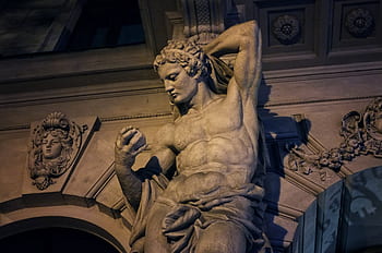 street, building, sculpture