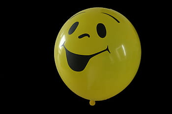 nafouknutý, žlutá, balón, emoji, smajlík, usměj se, nálada, dobrá nálada, tvář, radost, Všechno