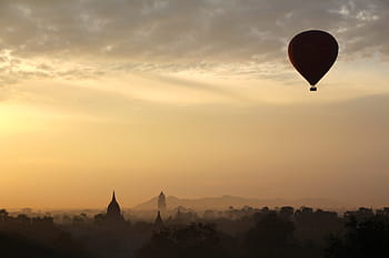 hot air balloon, hot air balloon ride, balloon, fire, bagan, myanmar, ballooning, hot air balloon rides