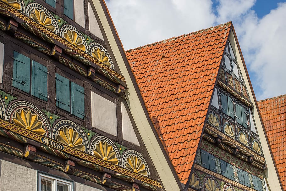 fasáda, vazník, staré Město, fachwerkhäuser, architektura, domovů, budova, město, historicky, struktur, staré domy