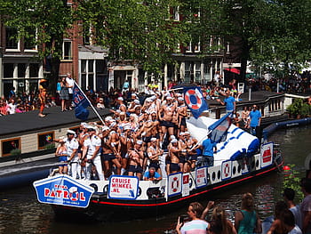 gay Pride, amsterdam, barca, Prinsengracht, Olanda, omosessuale, stile di vita, omosessualità, dimostrazione