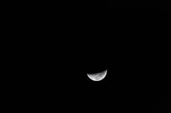 dunkel, Himmel, Nacht-, Nachtzeit, Mond, Halbmond, Mond-, Platz, Mondlicht, Astronomie, schwarzer Hintergrund
