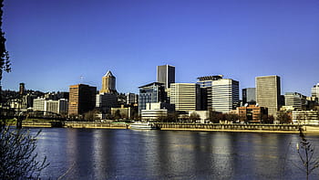 ポートランド、 オレゴン、 スカイライン、 都市、 写真、 パブリックドメイン、 アメリカ合衆国、 水、 米国、 都市のスカイライン、 都市のシーン