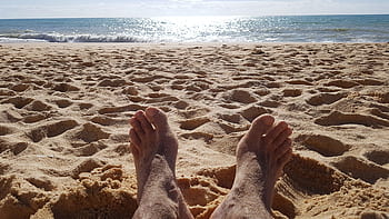 beach, foot, sun, summer, nature, sand, feet, travel, sea, water, relax