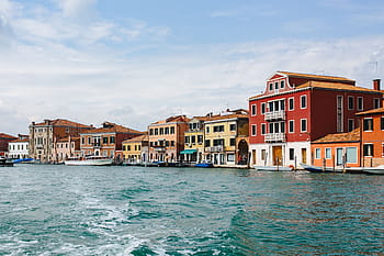indah, berwarna-warni, pulau murano, Murano, Pulau, Italia, air, liburan, arsitektur, bangunan, kota