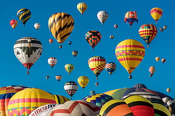 heiß, Luftballons, fliegend, Himmel, tagsüber, Luft, Ballon, Festival, Heißluftballon, Wolken, fliegen
