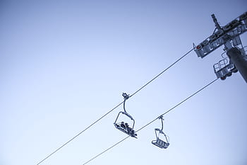 ski, lift, Sky, Ski Lift, Minimal, dingin, bukit, minimalis, salju, liburan, musim dingin