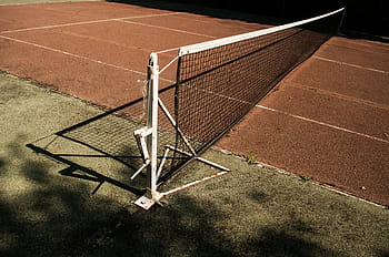 nero, bianca, obbiettivo, netto, Marrone, campo, prato, tennis, giorno, campo da tennis, argilla