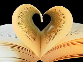 Herz Buchseite, Buch, lesen, Literatur, lernen, Text, Schriftart, Seite, Herz, Liebe, Papier-